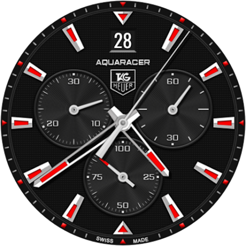 Tag Heuer Aquaracer watch face screenshot