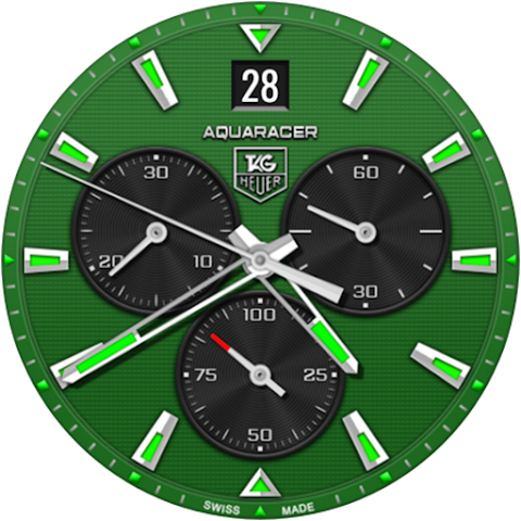 Tag Heuer Aquaracer watch face screenshot