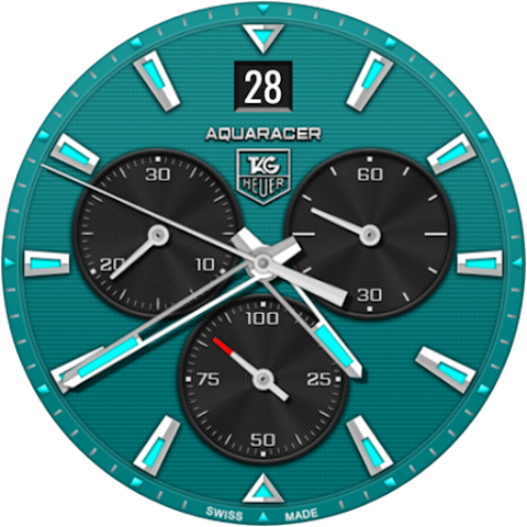 Tag Heuer Aquaracer watch face screenshot