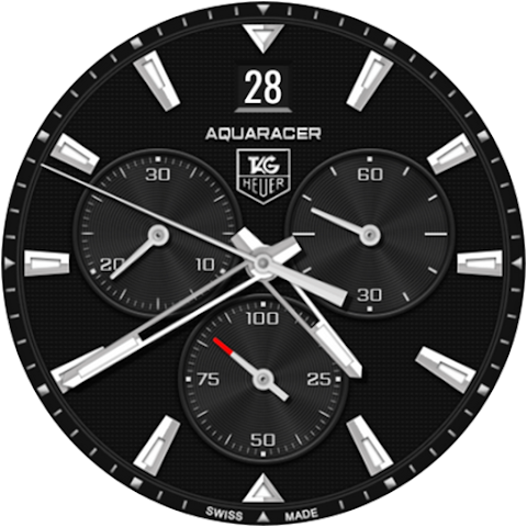 Tag Heuer Aquaracer watch face screenshot