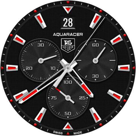 Tag Heuer Aquaracer watch face screenshot