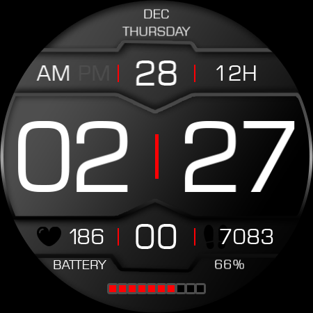 Key120 Digital Watch Face screenshot