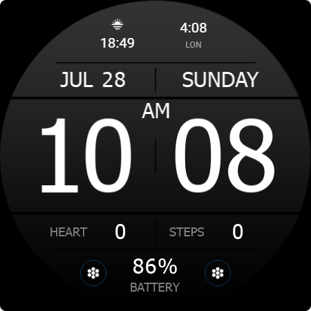 Key WF34 Digital Watch Face screenshot