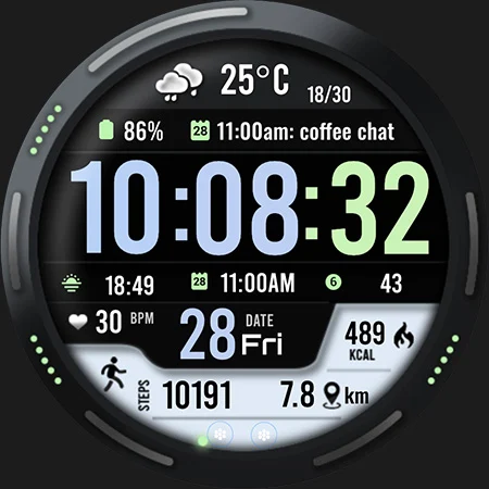 ML2U 101b Watch Face screenshot