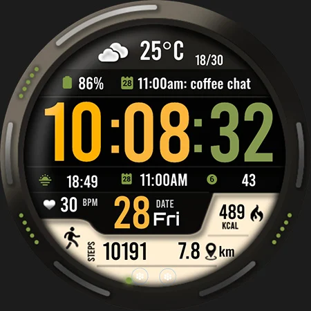 ML2U 101b Watch Face screenshot