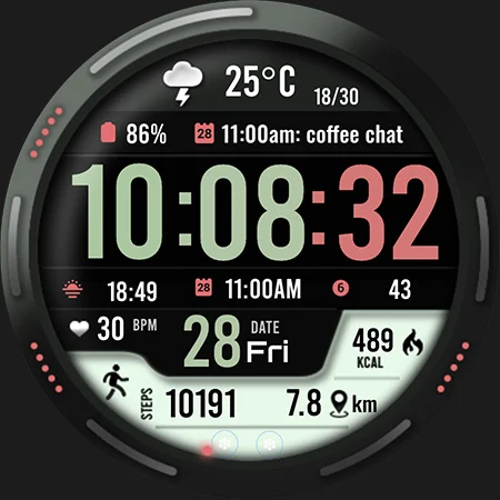 ML2U 101b Watch Face screenshot