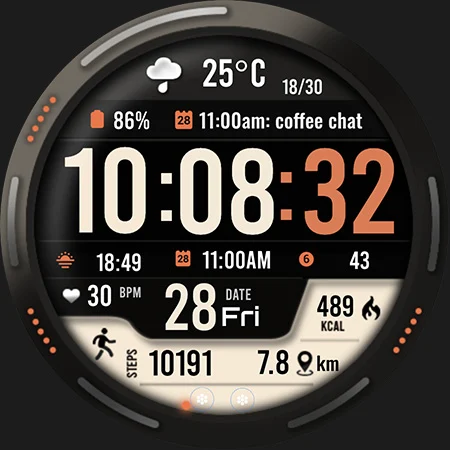 ML2U 101b Watch Face screenshot