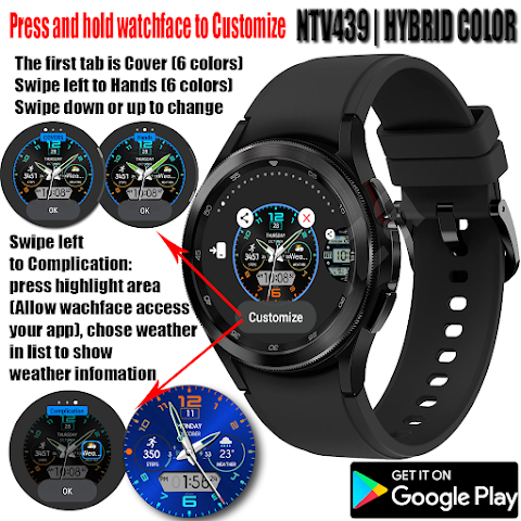 NTV439 – Hybrid watch face screenshot