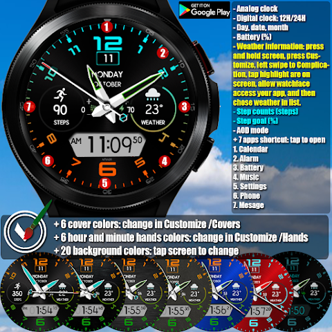 NTV439 – Hybrid watch face screenshot