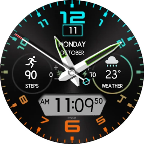 NTV439 – Hybrid watch face screenshot