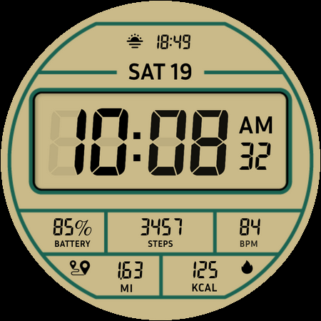 Retro Watch Face screenshot