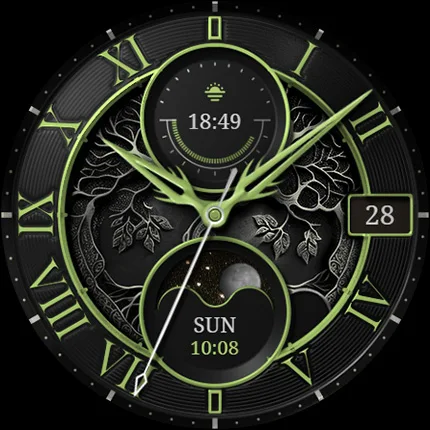 S4U Mystique – Gold watch face screenshot
