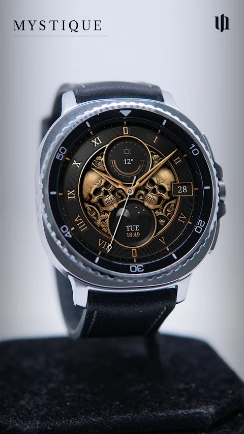 S4U Mystique – Gold watch face screenshot