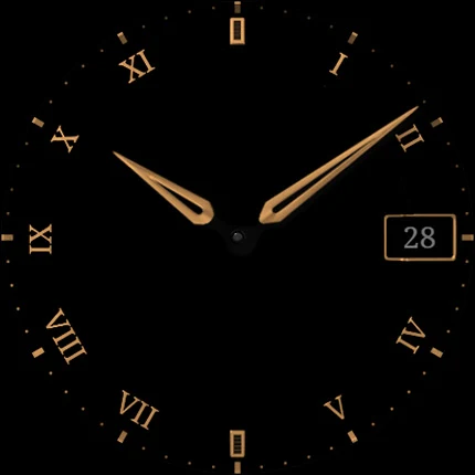 S4U Mystique – Gold watch face screenshot