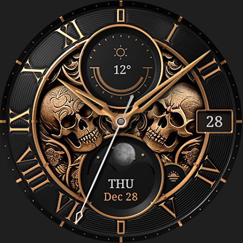 S4U Mystique – Gold watch face screenshot