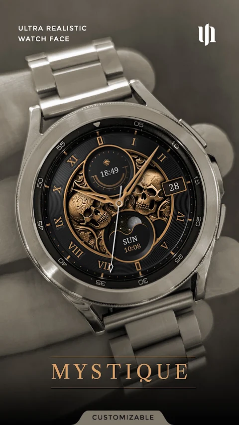 S4U Mystique – Gold watch face screenshot