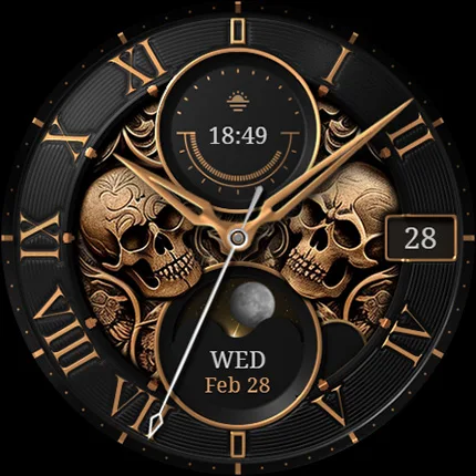 S4U Mystique – Gold watch face screenshot