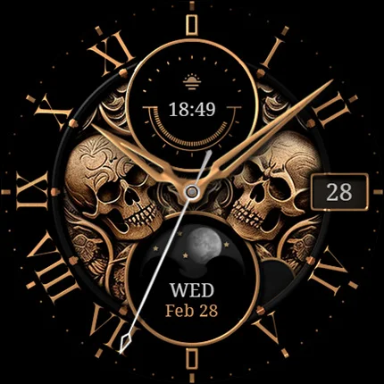 S4U Mystique – Gold watch face screenshot