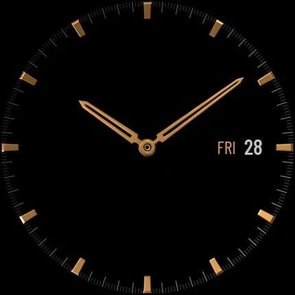 S4U Obsidian analog watch face screenshot