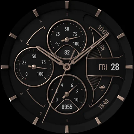S4U Obsidian analog watch face screenshot