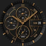 S4U Obsidian analog watch face