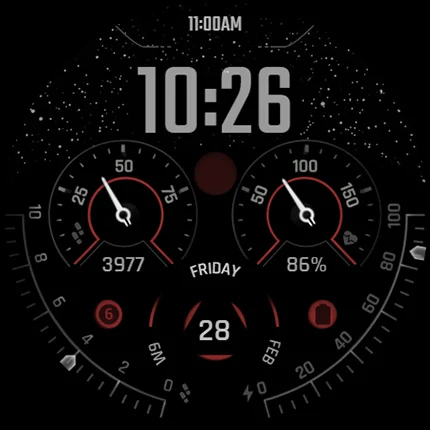 S4U Race2 – digital watch face screenshot