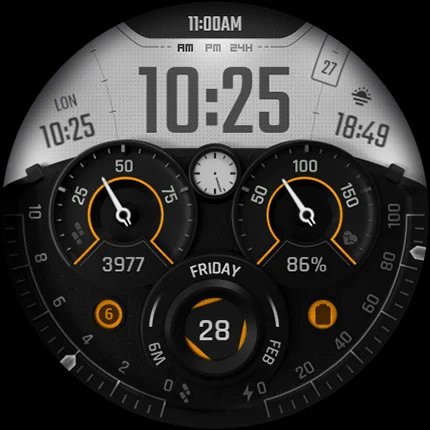 S4U Race2 – digital watch face screenshot