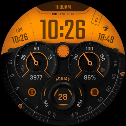 S4U Race2 – digital watch face screenshot