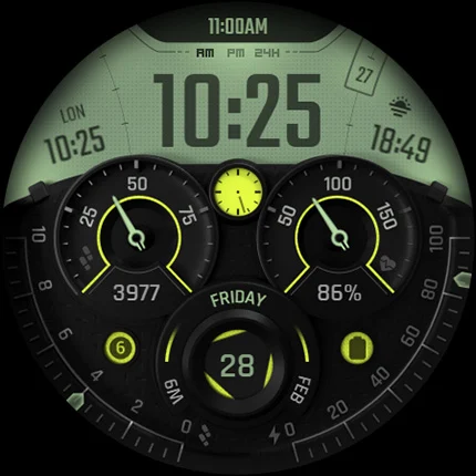 S4U Race2 – digital watch face screenshot