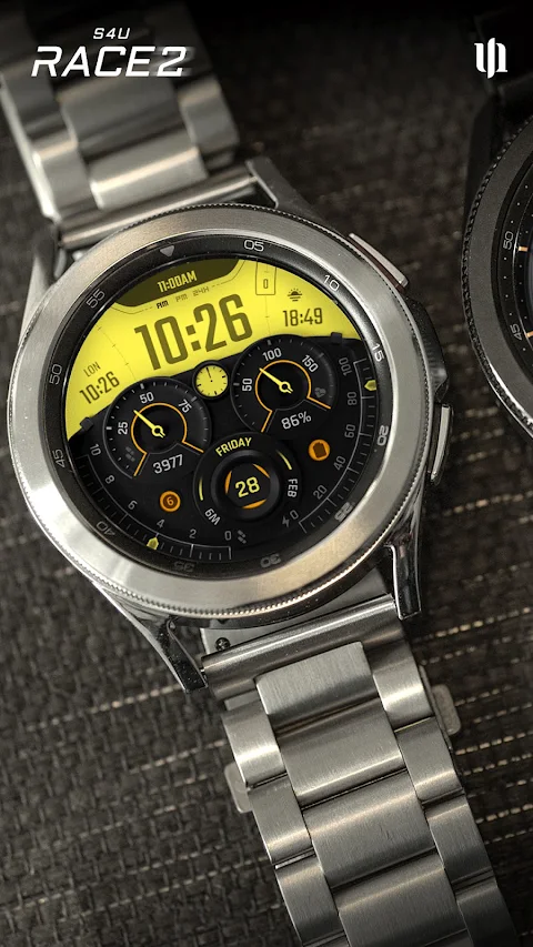 S4U Race2 – digital watch face screenshot