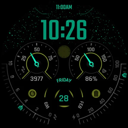 S4U Race2 – digital watch face screenshot