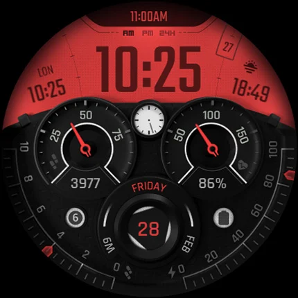 S4U Race2 – digital watch face screenshot
