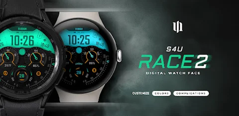 S4U Race2 – digital watch face screenshot