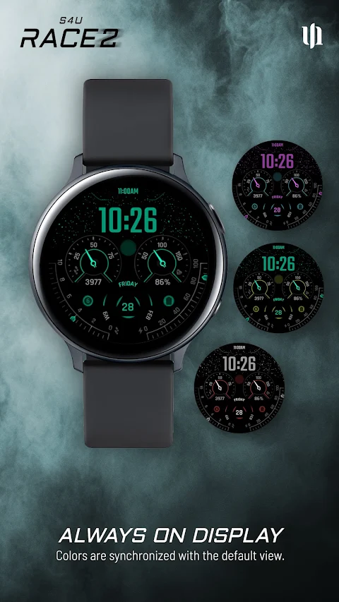 S4U Race2 – digital watch face screenshot