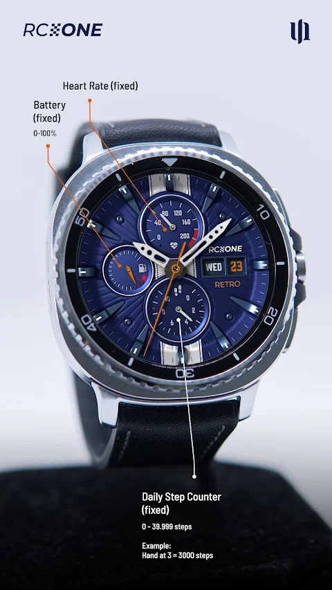 S4U RC ONE – Retro watch face screenshot