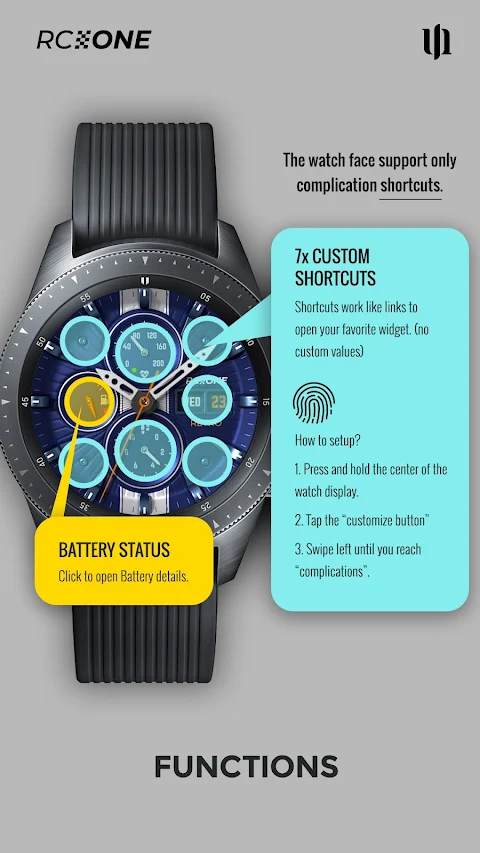 S4U RC ONE – Retro watch face screenshot