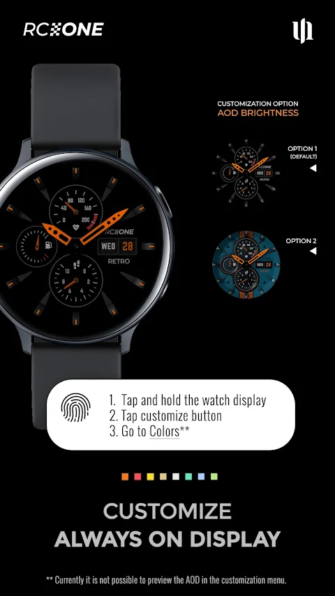 S4U RC ONE – Retro watch face screenshot