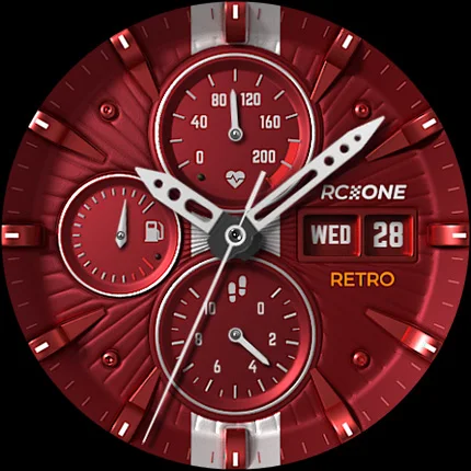 S4U RC ONE – Retro watch face screenshot
