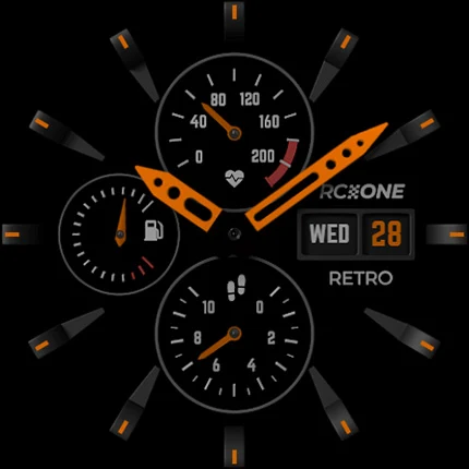 S4U RC ONE – Retro watch face screenshot