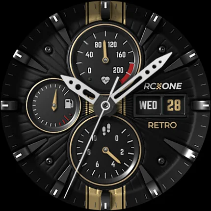 S4U RC ONE – Retro watch face screenshot