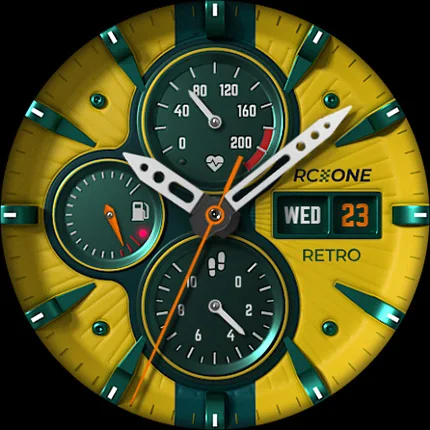 S4U RC ONE – Retro watch face screenshot