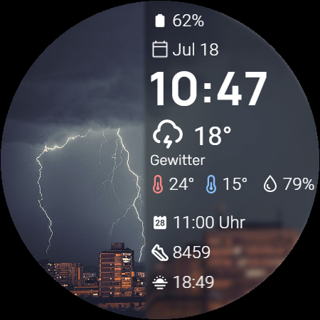 Weather watchface 4 screenshot