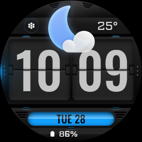 Weather Flip DARK Animated screenshot