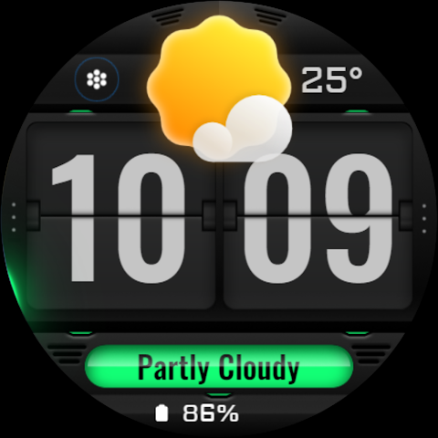 Weather Flip DARK Animated screenshot