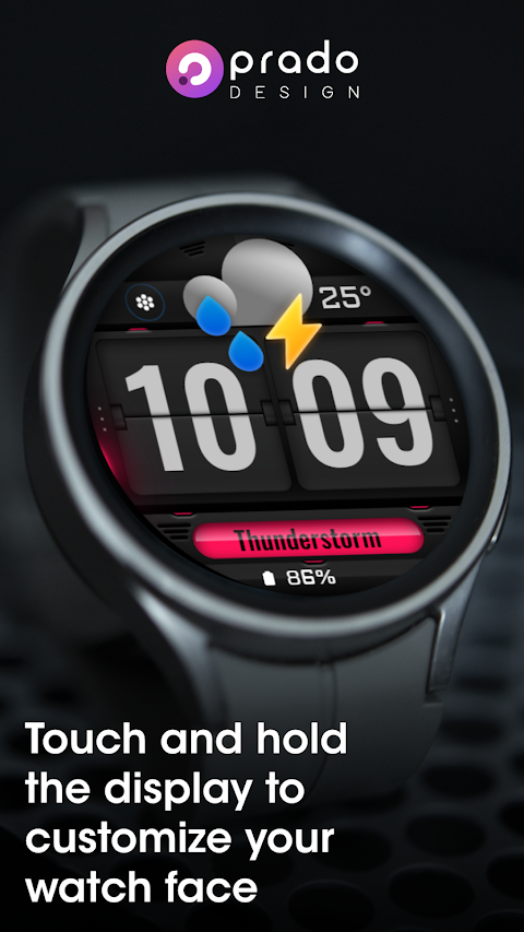 Weather Flip DARK Animated screenshot
