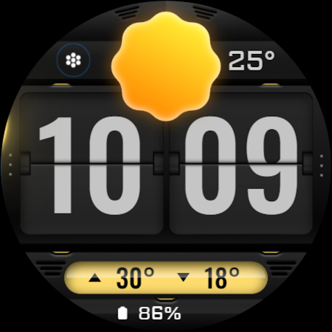 Weather Flip DARK Animated screenshot