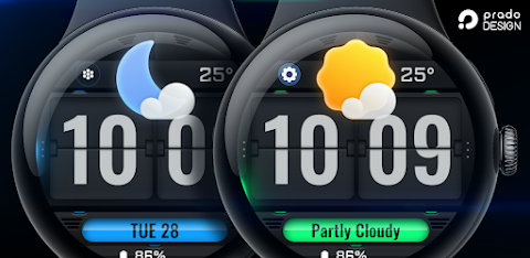 Weather Flip DARK Animated screenshot