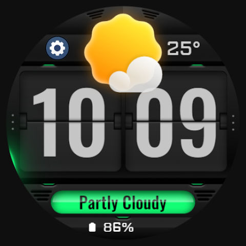 Weather Flip DARK Animated screenshot
