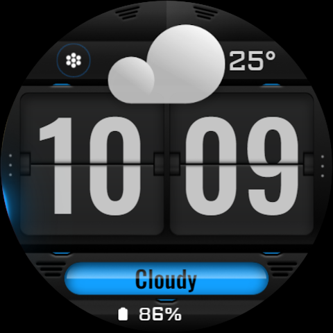 Weather Flip DARK Animated screenshot