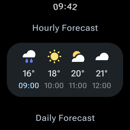 Weather Complications: Wear OS screenshot